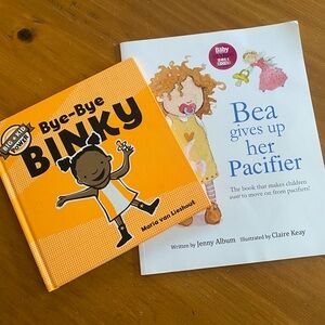 Bye Bye Binky book & Bea Gives Up Her Pacifier book